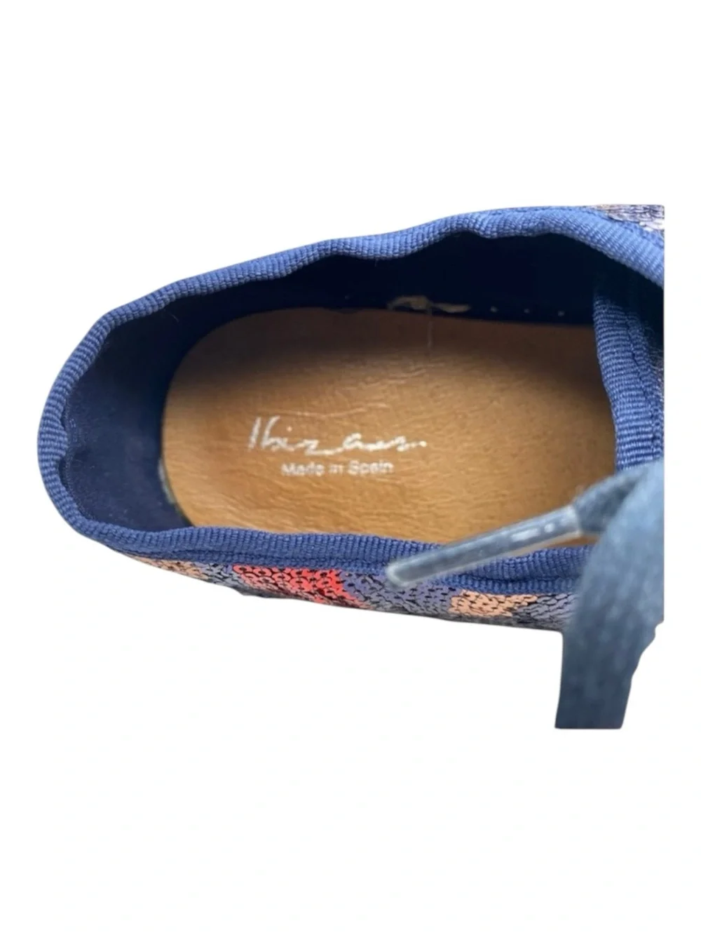 Ibizas ༄ Sequin Platform Espadrilles Lace Up Sneakers ༄ Navy Red Pink༄ 40 9 9.5